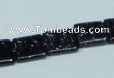 CGS128 15.5 inches 14*14mm square blue goldstone beads wholesale