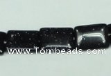 CGS130 15.5 inches 12*16mm rectangle blue goldstone beads wholesale