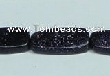 CGS133 15.5 inches 15*30mm twisted rectangle blue goldstone beads wholesale