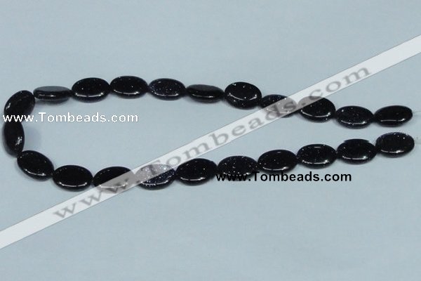 CGS135 15.5 inches 13*18mm oval blue goldstone beads wholesale