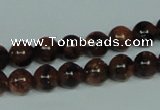 CGS202 15.5 inches 8mm round blue & brown goldstone beads wholesale