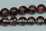 CGS203 15.5 inches 10mm round blue & brown goldstone beads wholesale