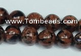 CGS204 15.5 inches 12mm round blue & brown goldstone beads wholesale