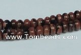 CGS206 15.5 inches 4*6mm rondelle blue & brown goldstone beads wholesale