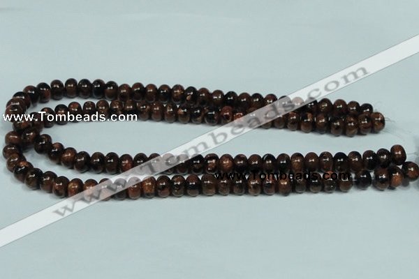 CGS207 15.5 inches 7*10mm rondelle blue & brown goldstone beads wholesale