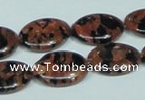 CGS212 15.5 inches 15*20mm oval blue & brown goldstone beads wholesale