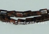 CGS216 15.5 inches 6*8mm rectangle blue & brown goldstone beads