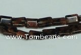 CGS216 15.5 inches 6*8mm rectangle blue & brown goldstone beads