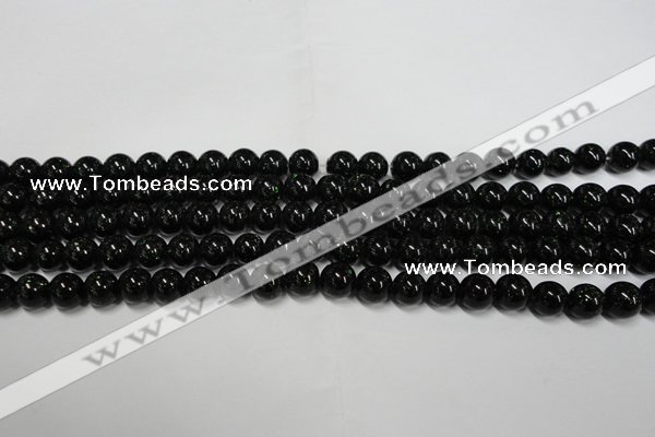 CGS400 15.5 inches 4mm round green goldstone beads wholesale