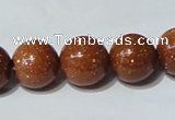 CGS53 15.5 inches 14mm round goldstone beads wholesale