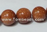 CGS54 15.5 inches 16mm round goldstone beads wholesale