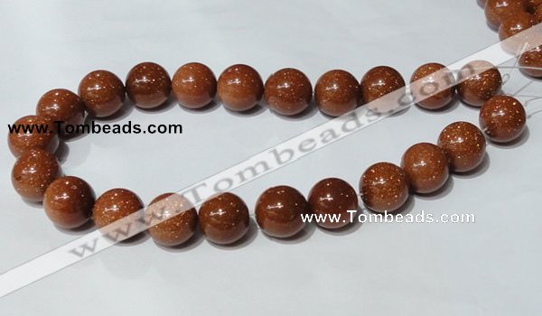 CGS55 15.5 inches 18mm round goldstone beads wholesale