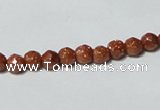 CGS57 15.5 inches 6mm faceted round goldstone beads wholesale