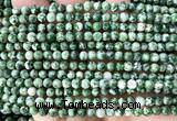CGS600 15 inches 4mm round green spot stone beads wholesale