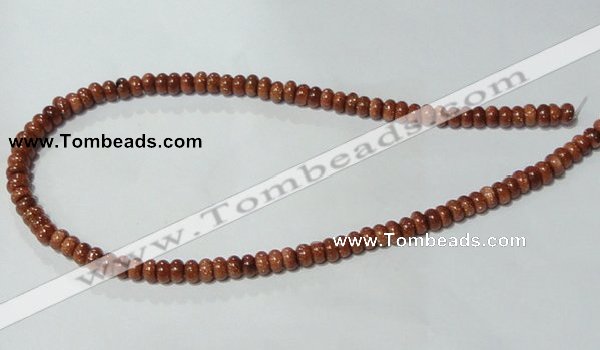 CGS62 15.5 inches 4*6mm rondelle goldstone beads wholesale