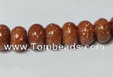 CGS64 15.5 inches 6*10mm rondelle goldstone beads wholesale