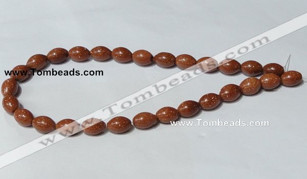 CGS71 15.5 inches 10*14mm rice goldstone beads wholesale