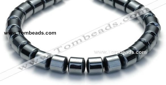 CHE04 12mm column shape 16 inches hematite beads Wholesale