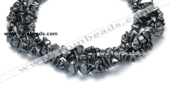 CHE09 34 inches hematite chips beads strand Wholesale