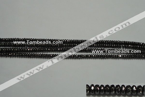 CHE101 15.5 inches 2*3mm faceted rondelle hematite beads wholesale