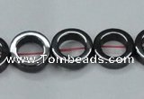 CHE1015 15.5 inches 12mm donut hematite beads wholesale