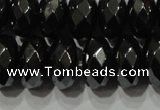 CHE105 15.5 inches 6*10mm faceted rondelle hematite beads wholesale