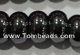 CHE112 15.5 inches 8*13mm rondelle large hole hematite beads