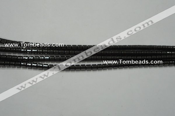 CHE114 15.5 inches 3*3mm tyre hematite beads wholesale