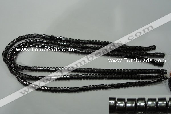 CHE115 15.5 inches 4*6mm tyre hematite beads wholesale