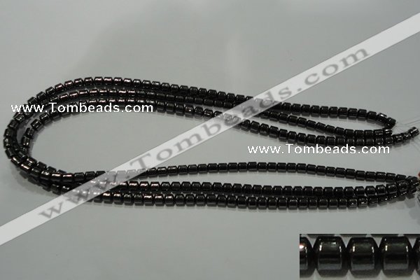 CHE116 15.5 inches 5*5mm tyre hematite beads wholesale