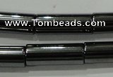 CHE123 15.5 inches 6*16mm tube hematite beads wholesale