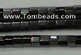 CHE125 15.5 inches 3*4mm faceted tube hematite beads wholesale