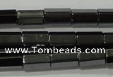 CHE126 15.5 inches 5*8mm faceted tube hematite beads wholesale