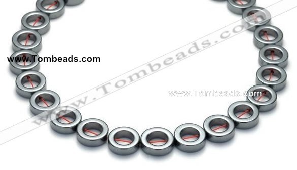 CHE15 16 inches 12mm donut shape hematite beads Wholesale