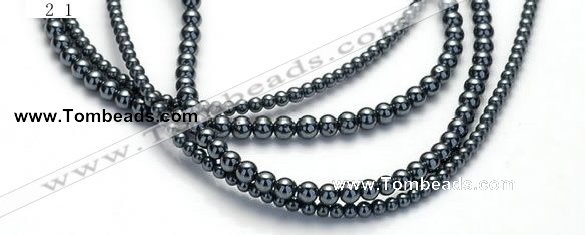 CHE17 16 inches 2mm & 3mm round hematite beads Wholesale