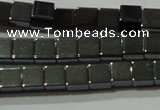 CHE181 15.5 inches 4*4mm cube hematite beads wholesale