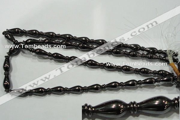 CHE195 15.5 inches 8*20mm vase-shaped hematite beads wholesale