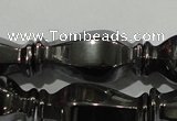 CHE197 15.5 inches 10*20mm vase-shaped hematite beads wholesale