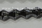 CHE203 15.5 inches 8*8mm faceted dumbbell hematite beads wholesale