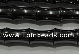 CHE204 15.5 inches 8*12mm bamboo hematite beads wholesale