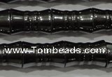 CHE207 15.5 inches 8*12mm bamboo hematite beads wholesale