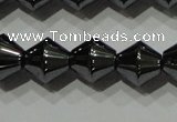 CHE212 15.5 inches 8*8mm bicone hematite beads wholesale