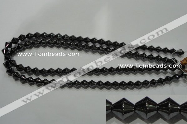 CHE212 15.5 inches 8*8mm bicone hematite beads wholesale