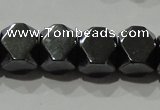 CHE223 15.5 inches 8*8mm faceted cube hematite beads wholesale