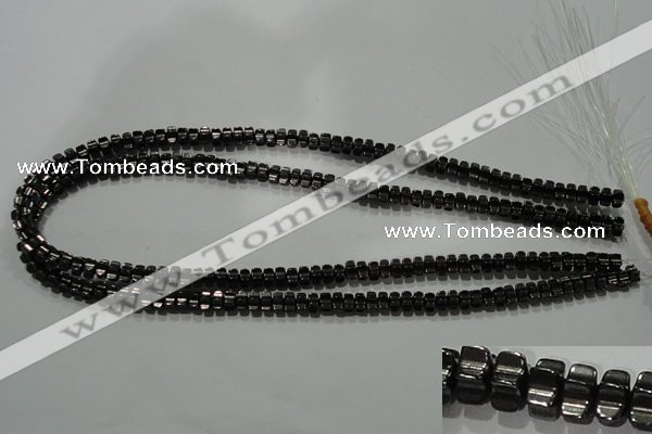 CHE234 15.5 inches 4*7mm star hematite beads wholesale