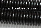 CHE239 15.5 inches 1*6mm dish hematite beads wholesale