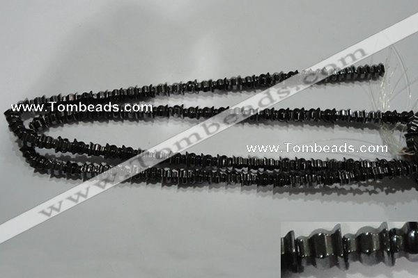 CHE241 15.5 inches 8*8mm tower hematite beads wholesale