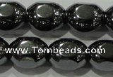 CHE247 15.5 inches 10*12mm lantern hematite beads wholesale