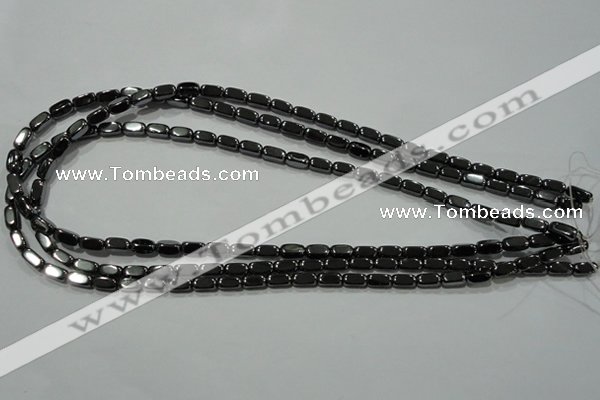 CHE248 15.5 inches 4*8mm cuboid hematite beads wholesale