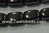 CHE249 15.5 inches 8*12mm cuboid hematite beads wholesale